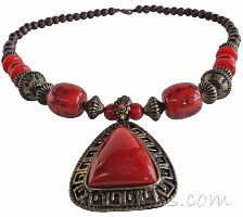 Indian ethnic necklace - click here for large view